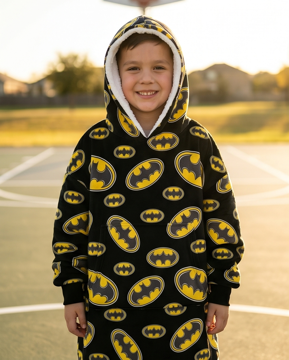 Kósýpeysa Batman — 7–14 ára