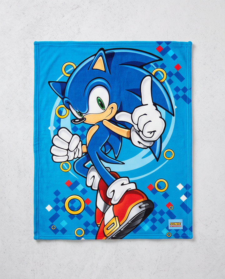 Flísteppi Sonic — 130×170 cm