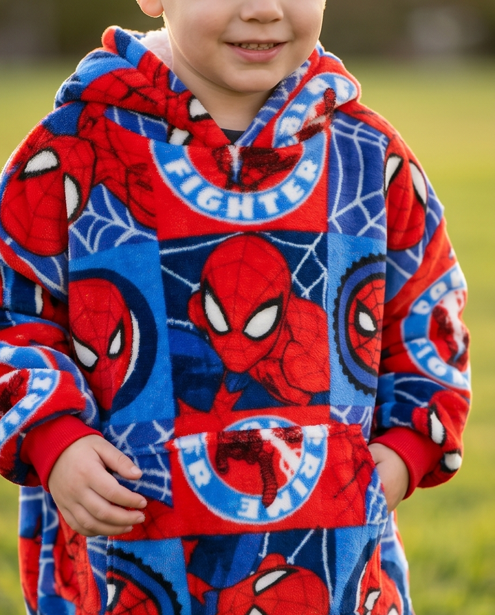 Kósýpeysa Spiderman 3-6 ára