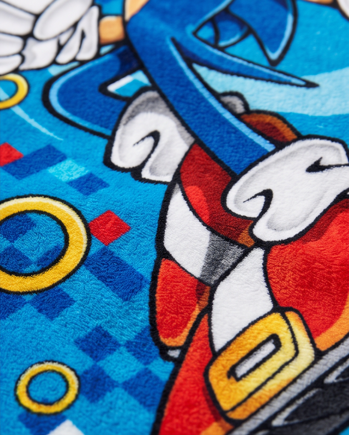 Flísteppi Sonic — 130×170 cm