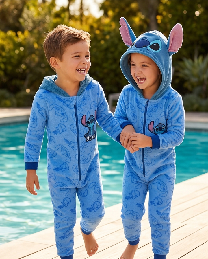 Stitch kósýgalli — andlit á hettu