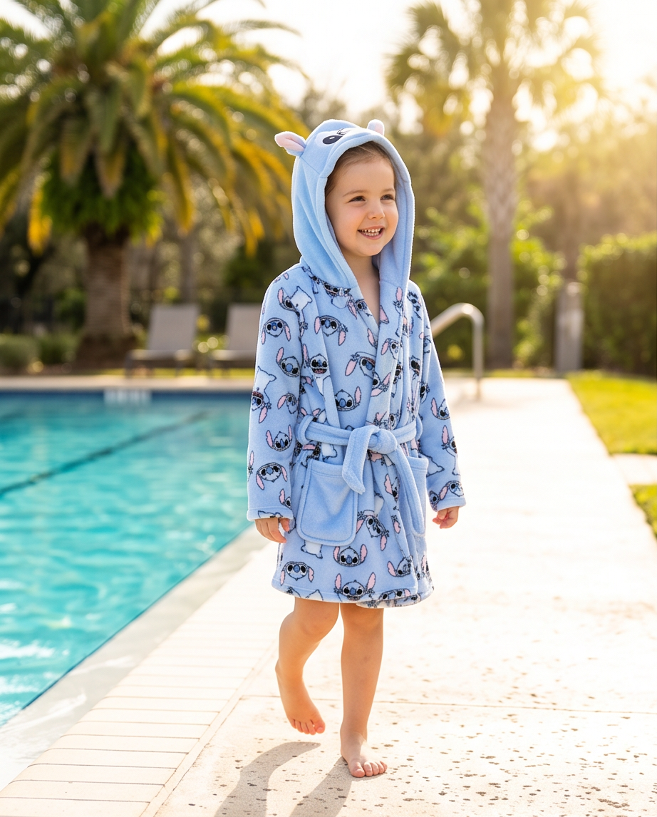 Baðsloppur Stitch með myndum