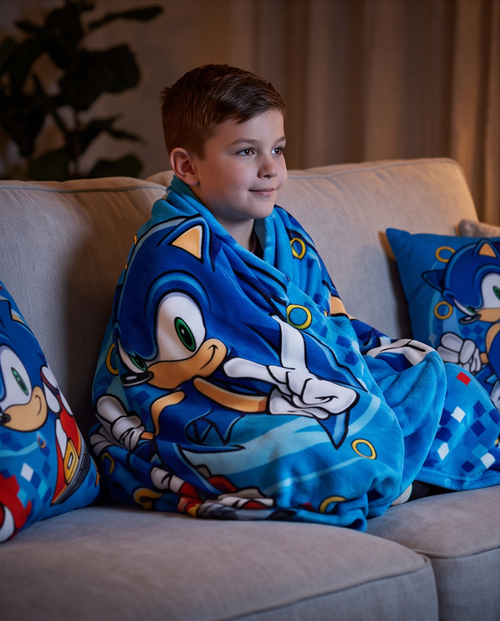 Flísteppi Sonic — 130×170 cm