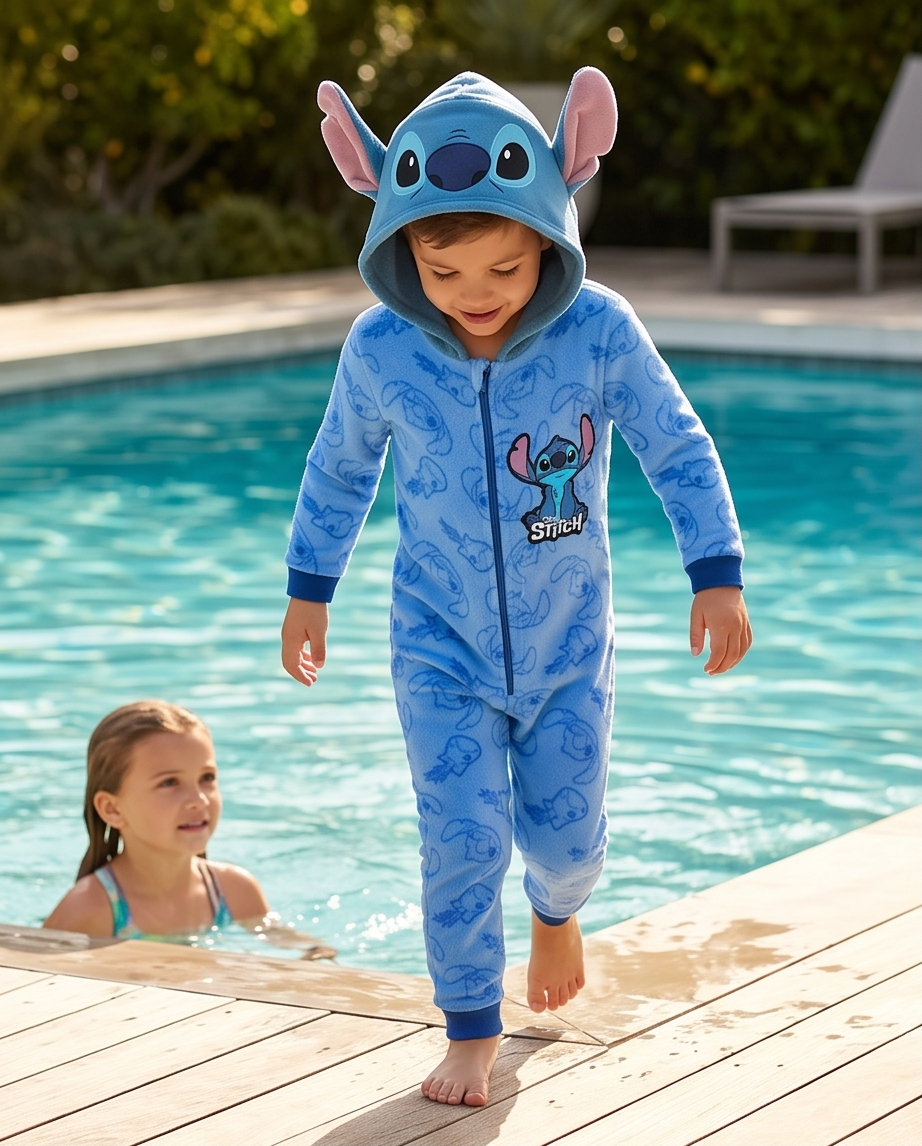 Stitch kósýgalli — andlit á hettu