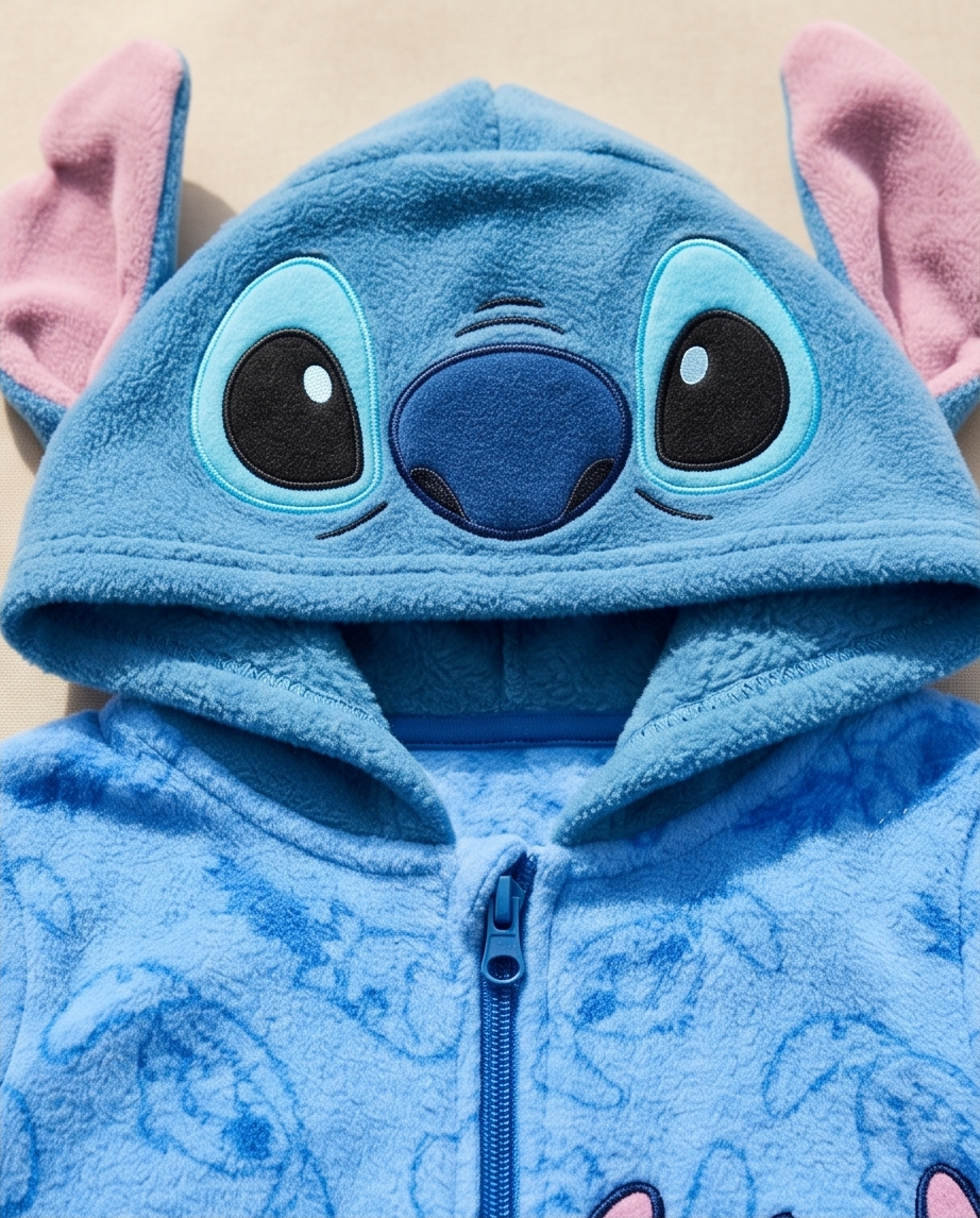 Stitch kósýgalli — andlit á hettu