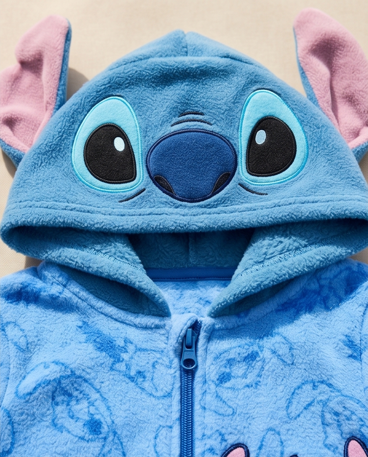 Stitch kósýgalli — andlit á hettu