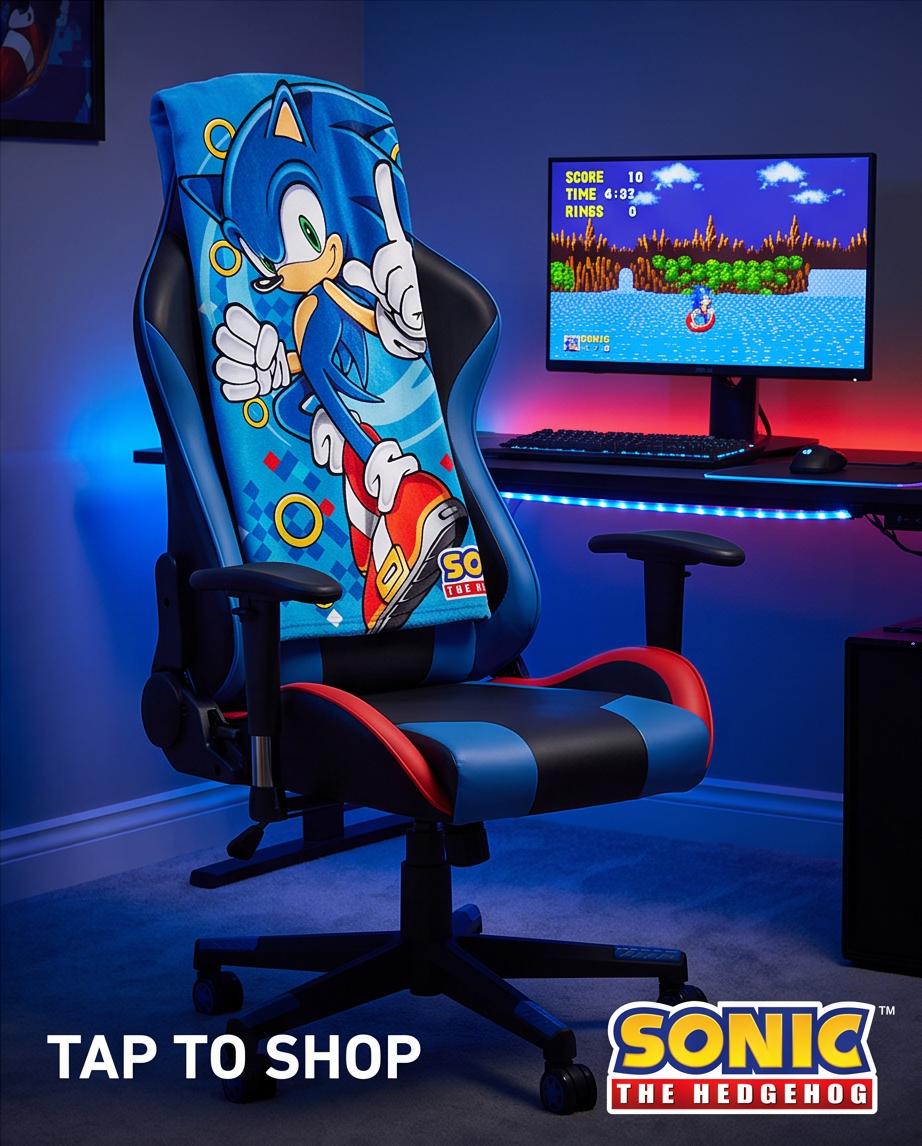 Flísteppi Sonic — 130×170 cm