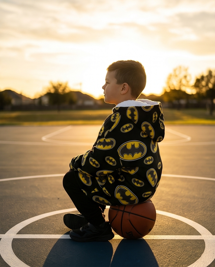 Kósýpeysa Batman — 7–14 ára