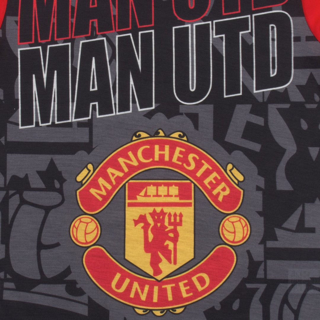 Manchester United – Náttföt barna (löng) – Svört/rauð – mynd 5